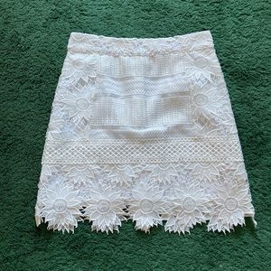 Topshop white miniskirt size 6